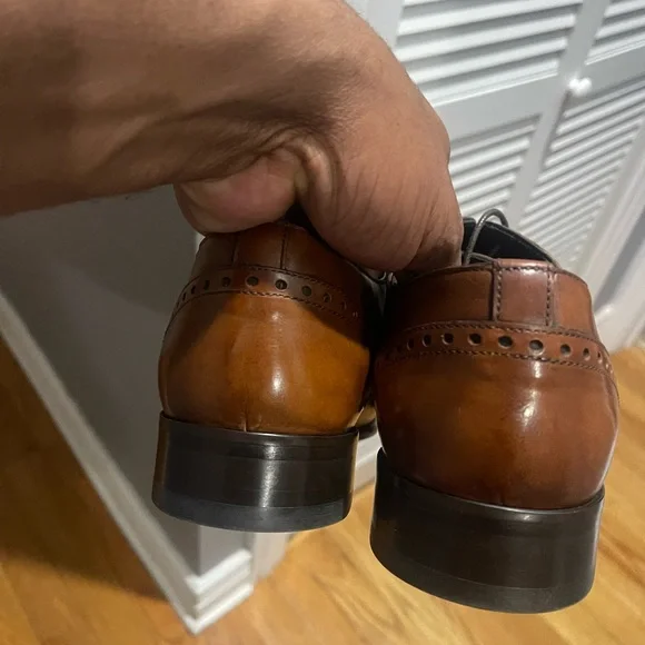 Paul Evans Tan/Brown Leather Shoes Sz 9.5 - Picture 15 of 15